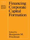 Financing Corporate Capital Formation@